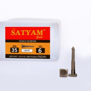 Satyam Gold Coach Screw (Chrome)