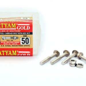 Satyam Gold Carriage Bolts With HEX NUT